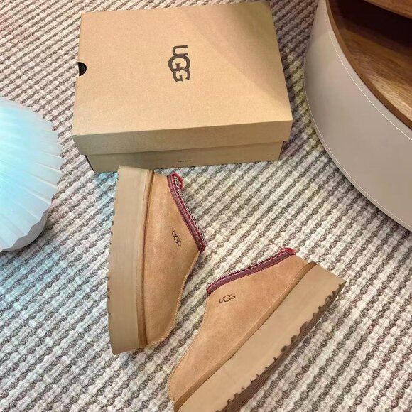 Ugg Tazz Platform Slippers Chestnut - Picture 8 of 9